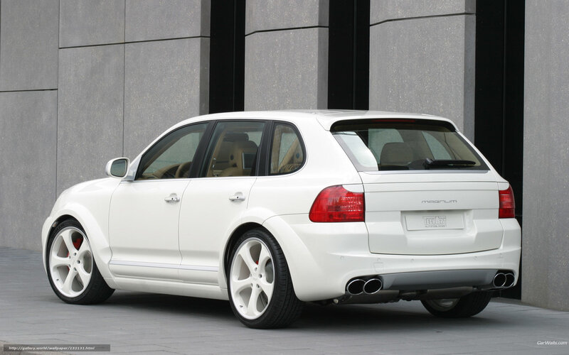 white porsche cayenne magnum
