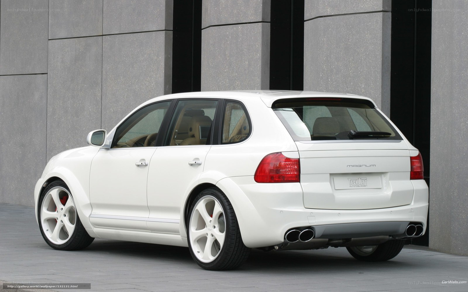 white porsche cayenne magnum