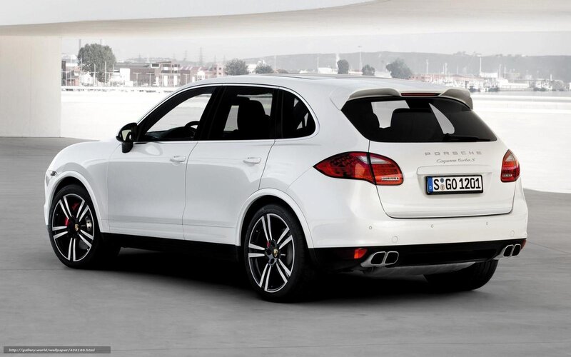 White Porsche Cayenne — Neutral, Photograph