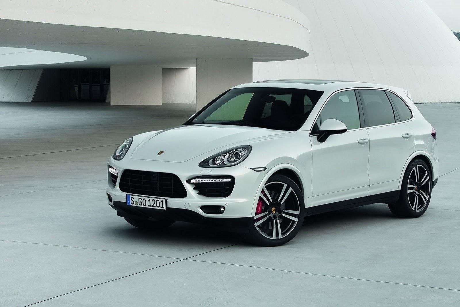 White Porsche Cayenne SUV