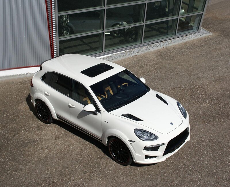 white porsche cayenne suv