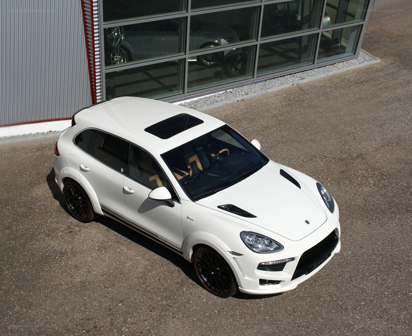 white porsche cayenne suv