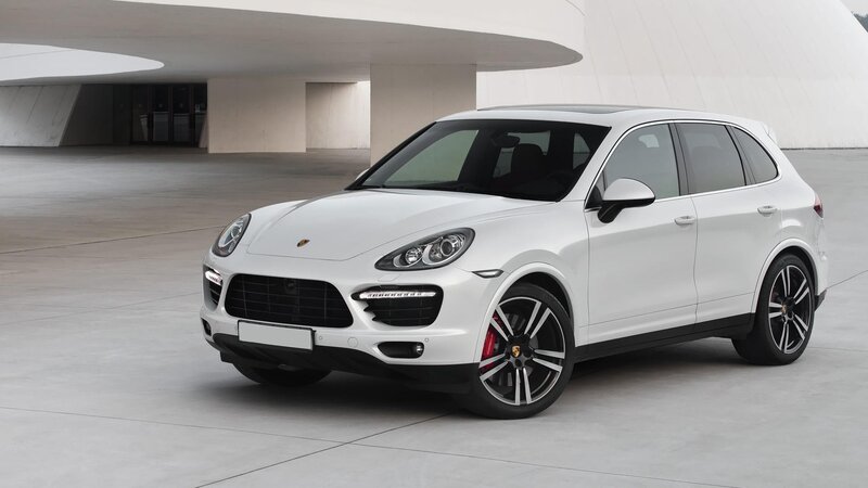 White Porsche Cayenne SUV