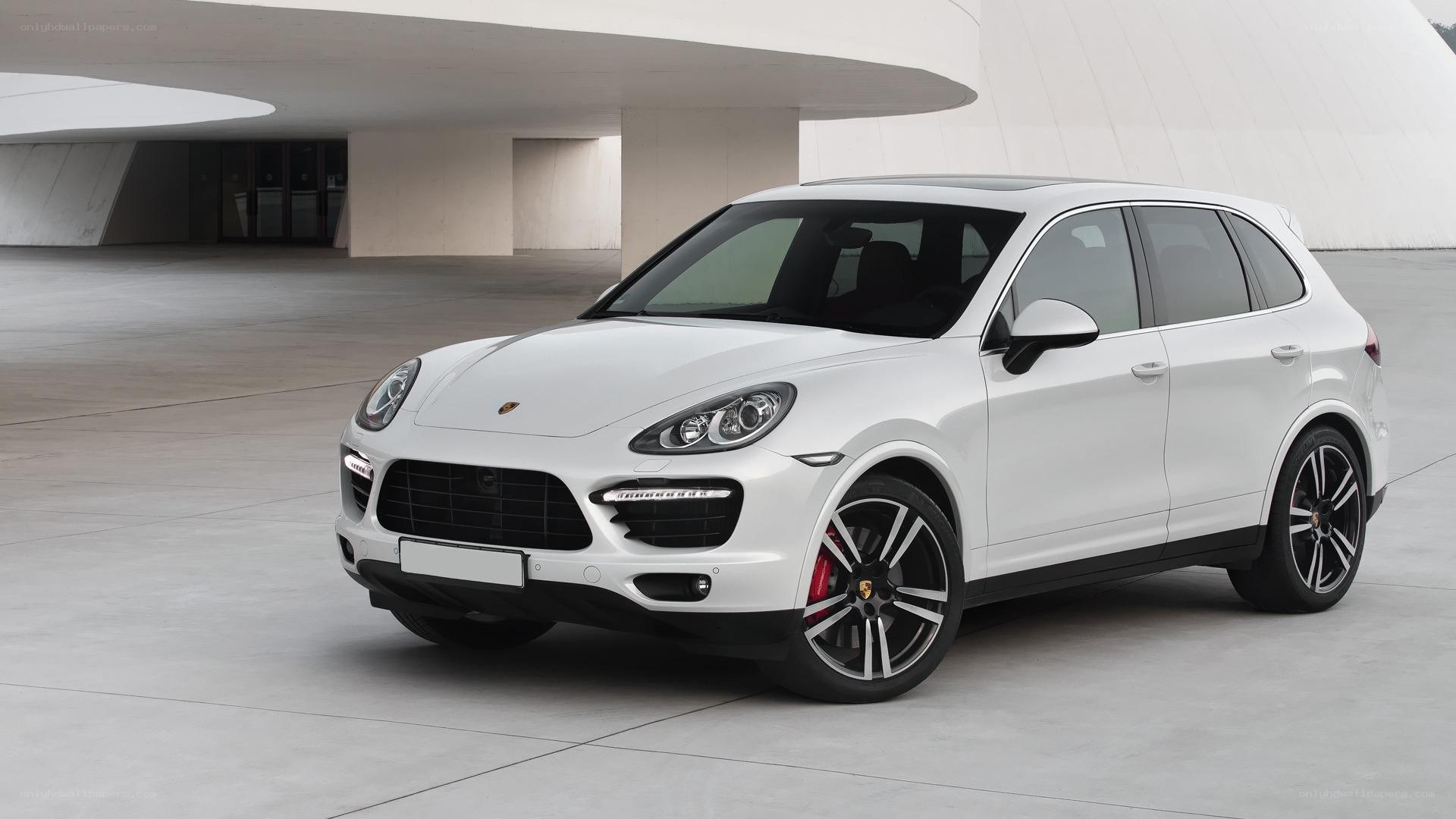 White Porsche Cayenne SUV