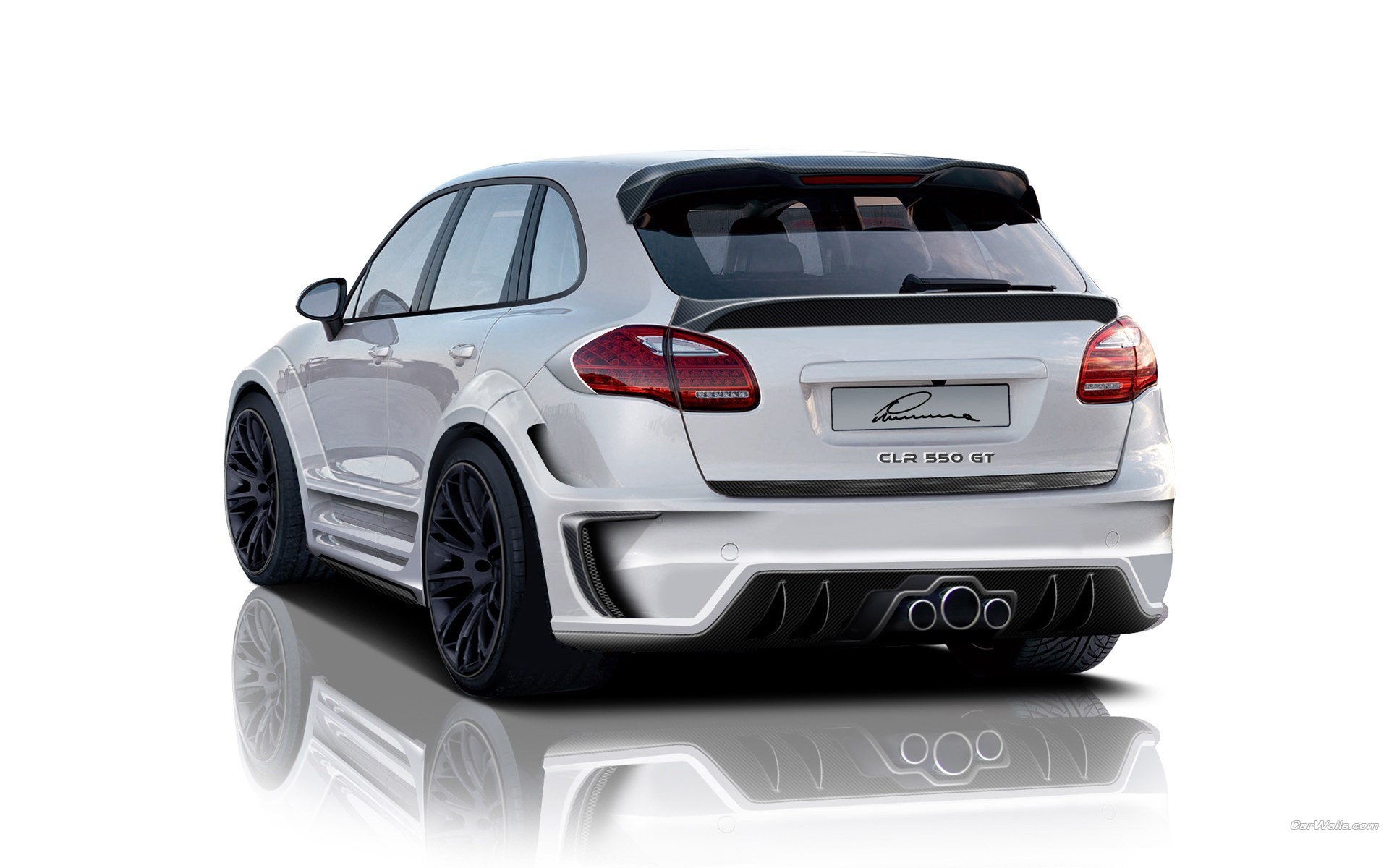 white porsche cayenne tuning