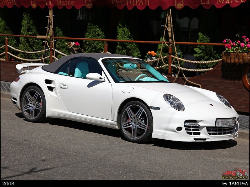 White Porsche Convertible — Calm