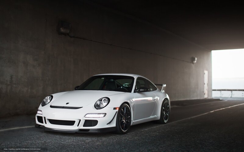 White Porsche in a tunnel