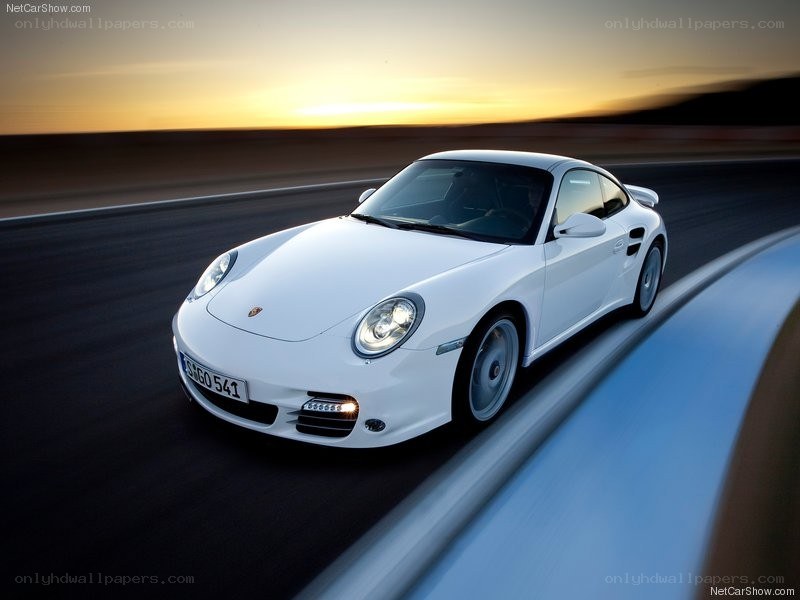 white porsche on a track