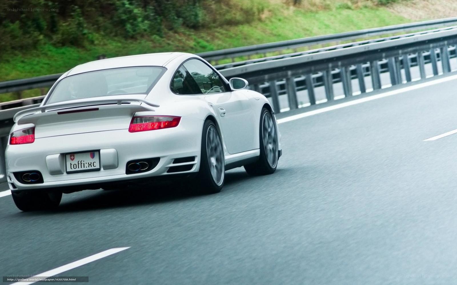 white porsche on highway