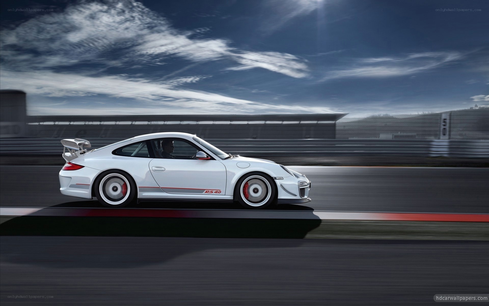white porsche on racetrack
