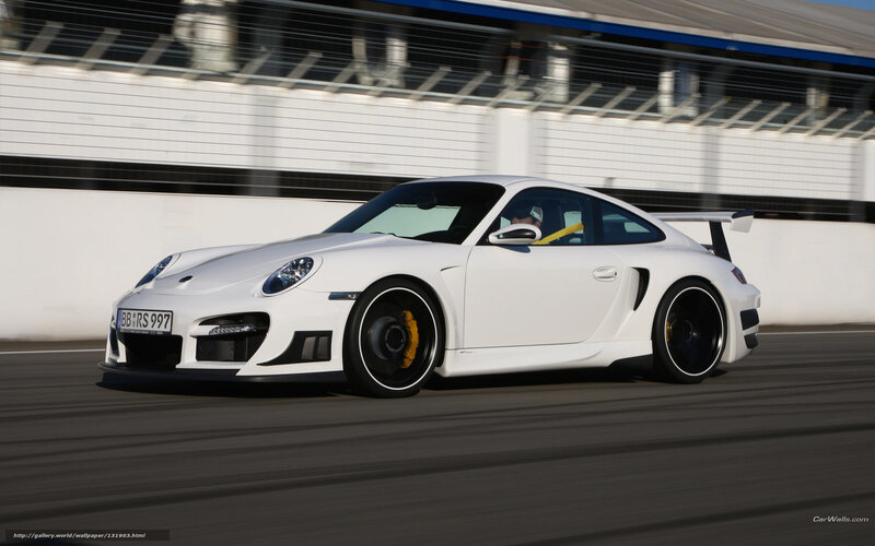 white porsche on racetrack