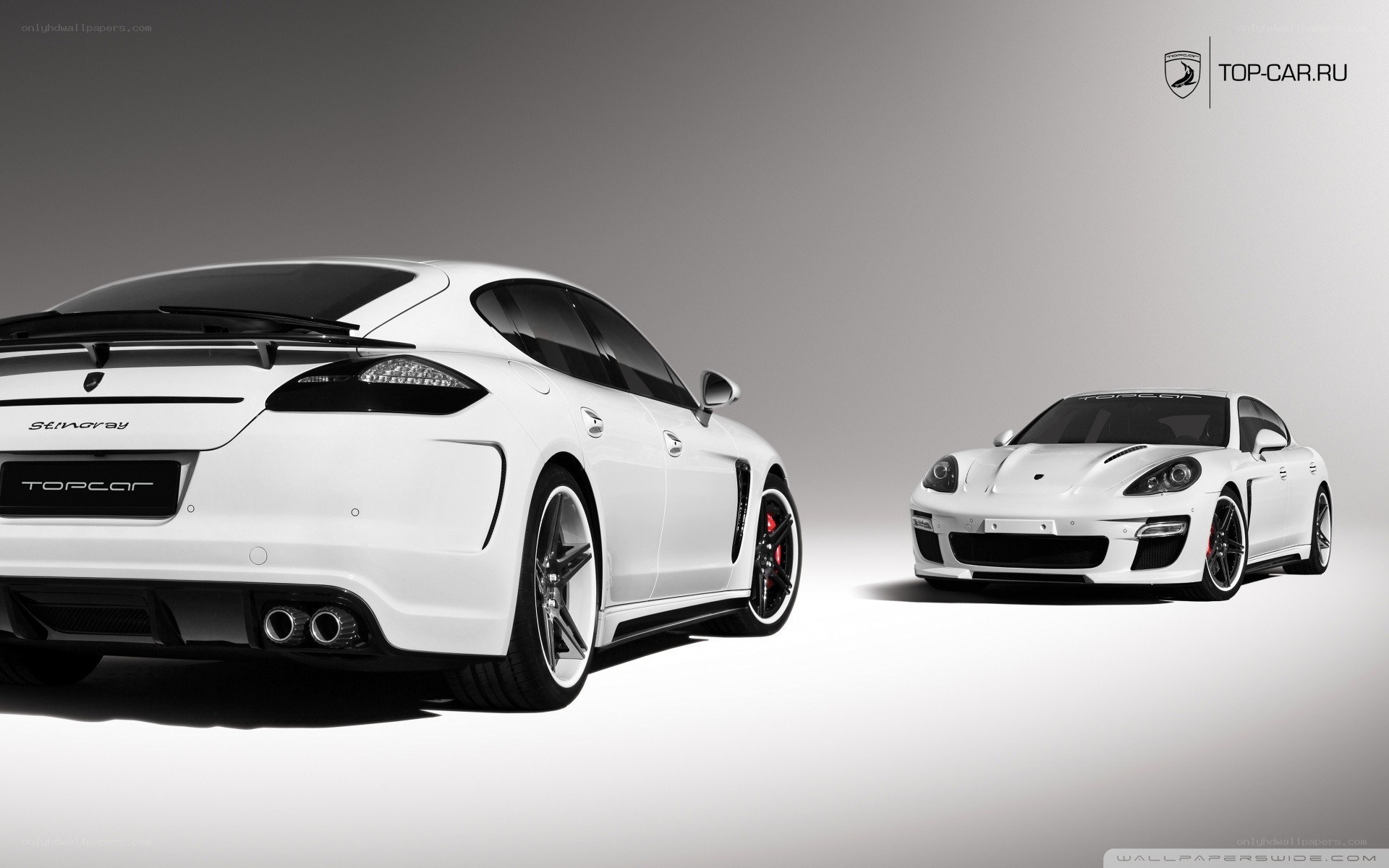 White Porsche Panamera Tuning
