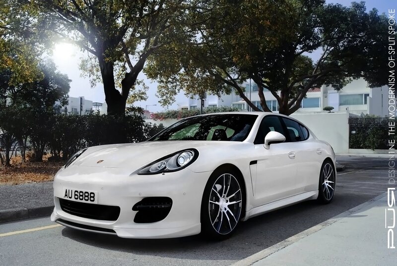 white porsche parked on street
