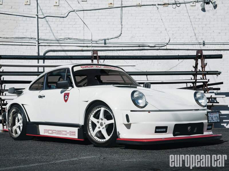 White Porsche Race Car — Dramatic