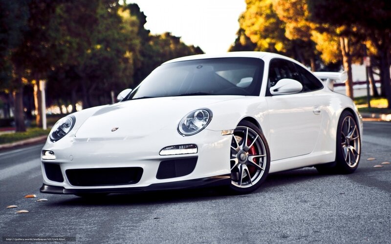 white porsche sports car