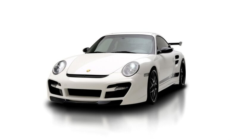 white porsche sports car