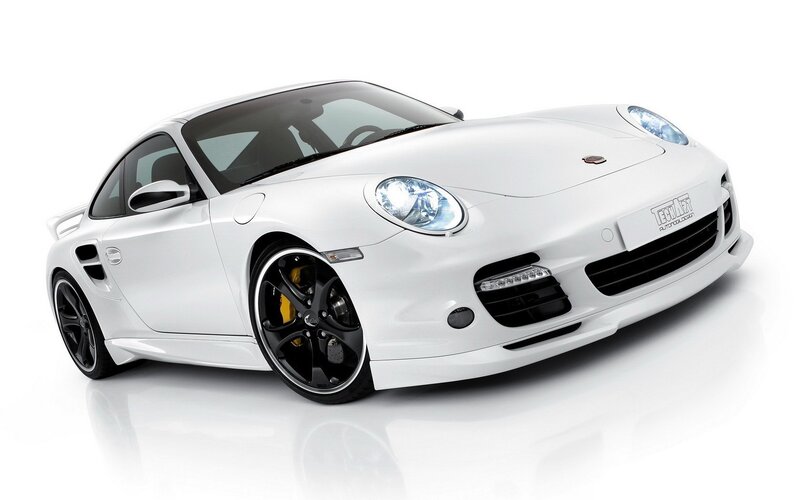 white porsche sports car