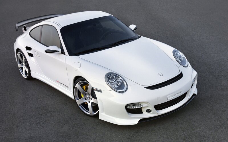 white porsche sports car