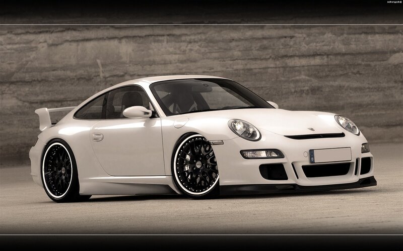 white porsche sports car