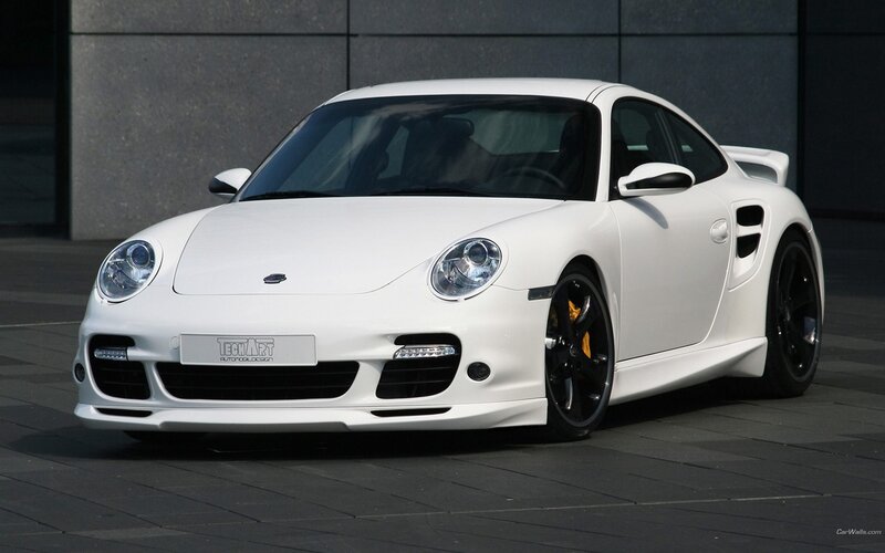 white porsche sports car