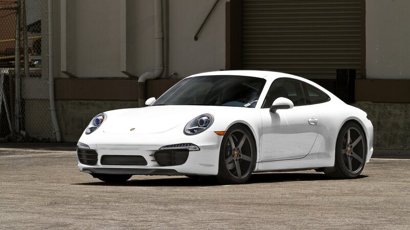 white porsche sports car