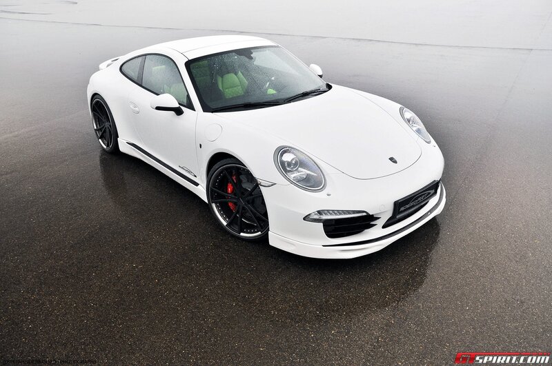 white porsche sports car