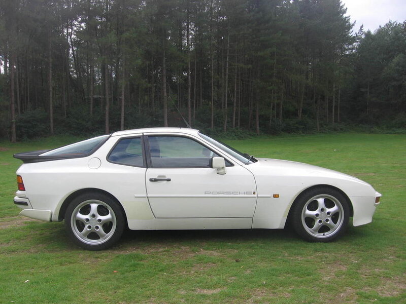 White Porsche Sports Car — Calm, Afternoon