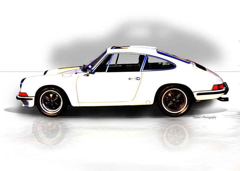 White Porsche Sports Car — Clean, Photograph