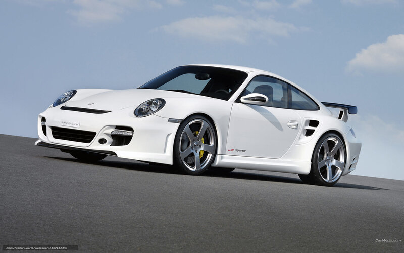 White Porsche Sports Car — Dramatic, Afternoon, Photograph
