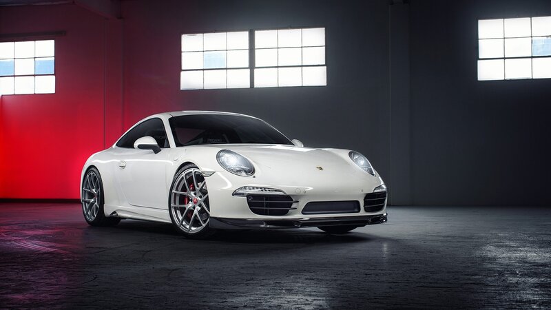 White Porsche Sports Car — Dramatic, Photograph, Windows