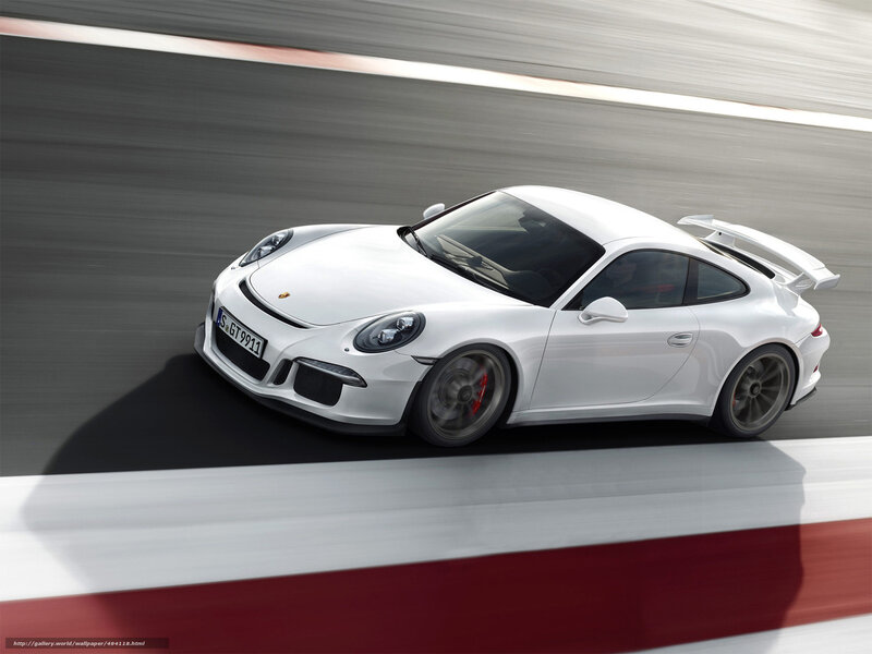 White Porsche Sports Car — Dynamic