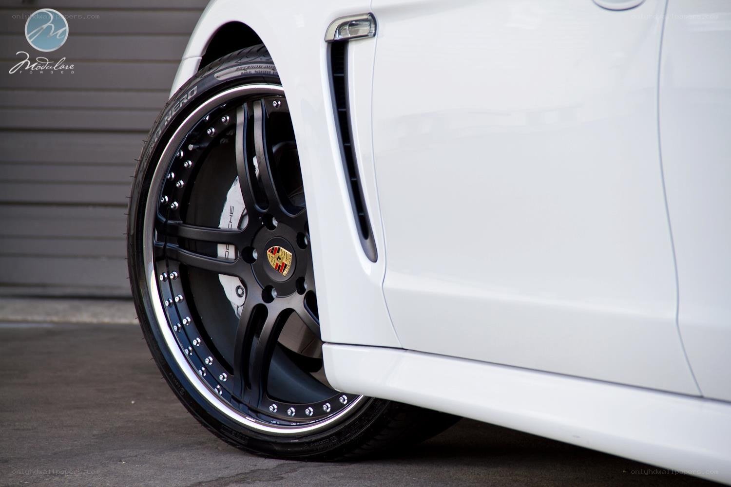 white porsche wheel detail