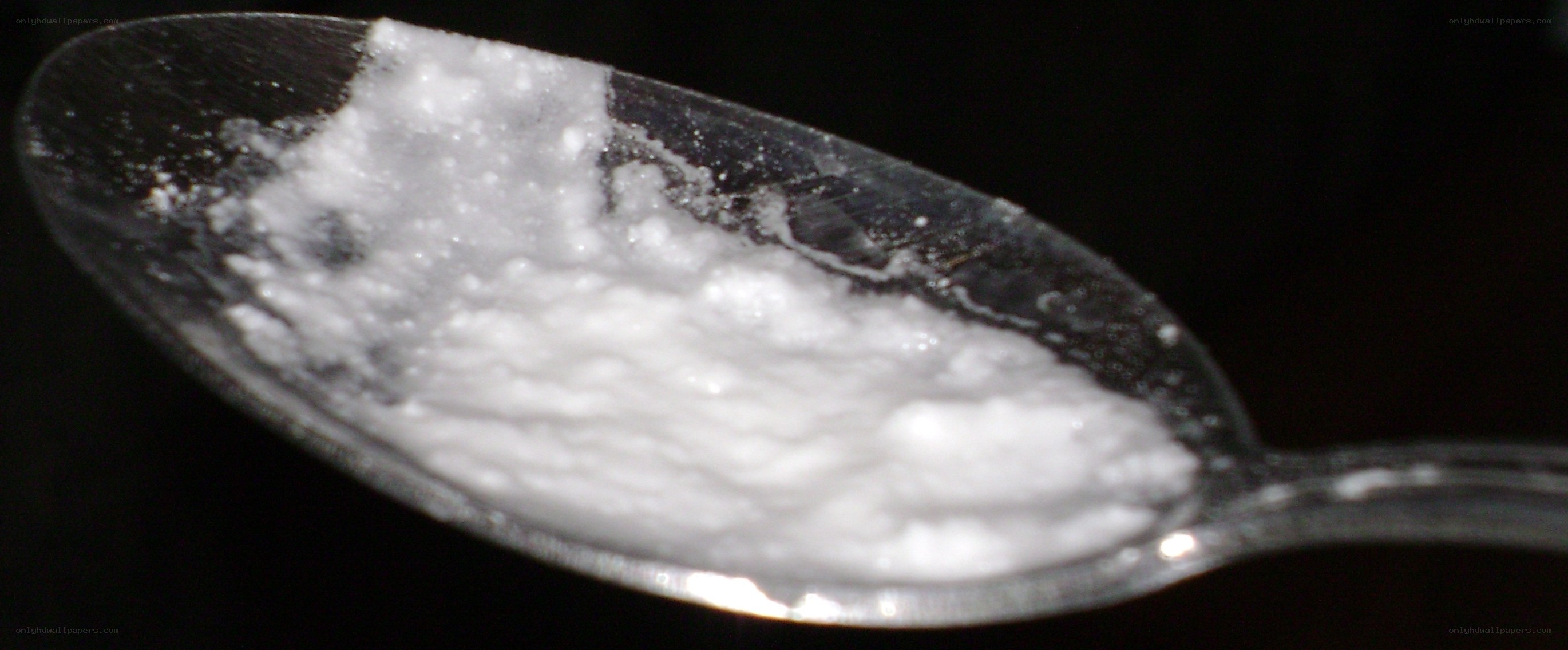 white powder on a spoon