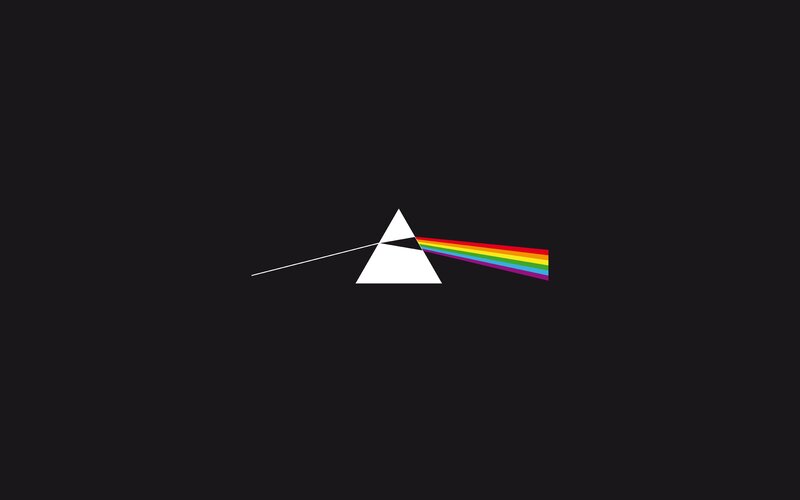 White Prism with Rainbow Light