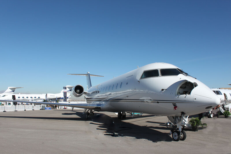 White Private Jet — Clear