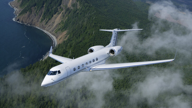 White Private Jet — Serene, Afternoon, Photograph