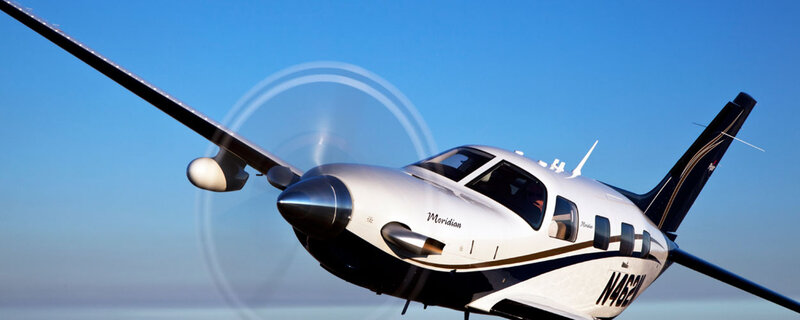 White Propeller Airplane — Blue