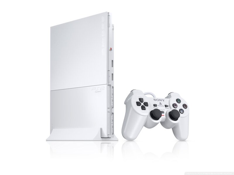 White Ps2 Console