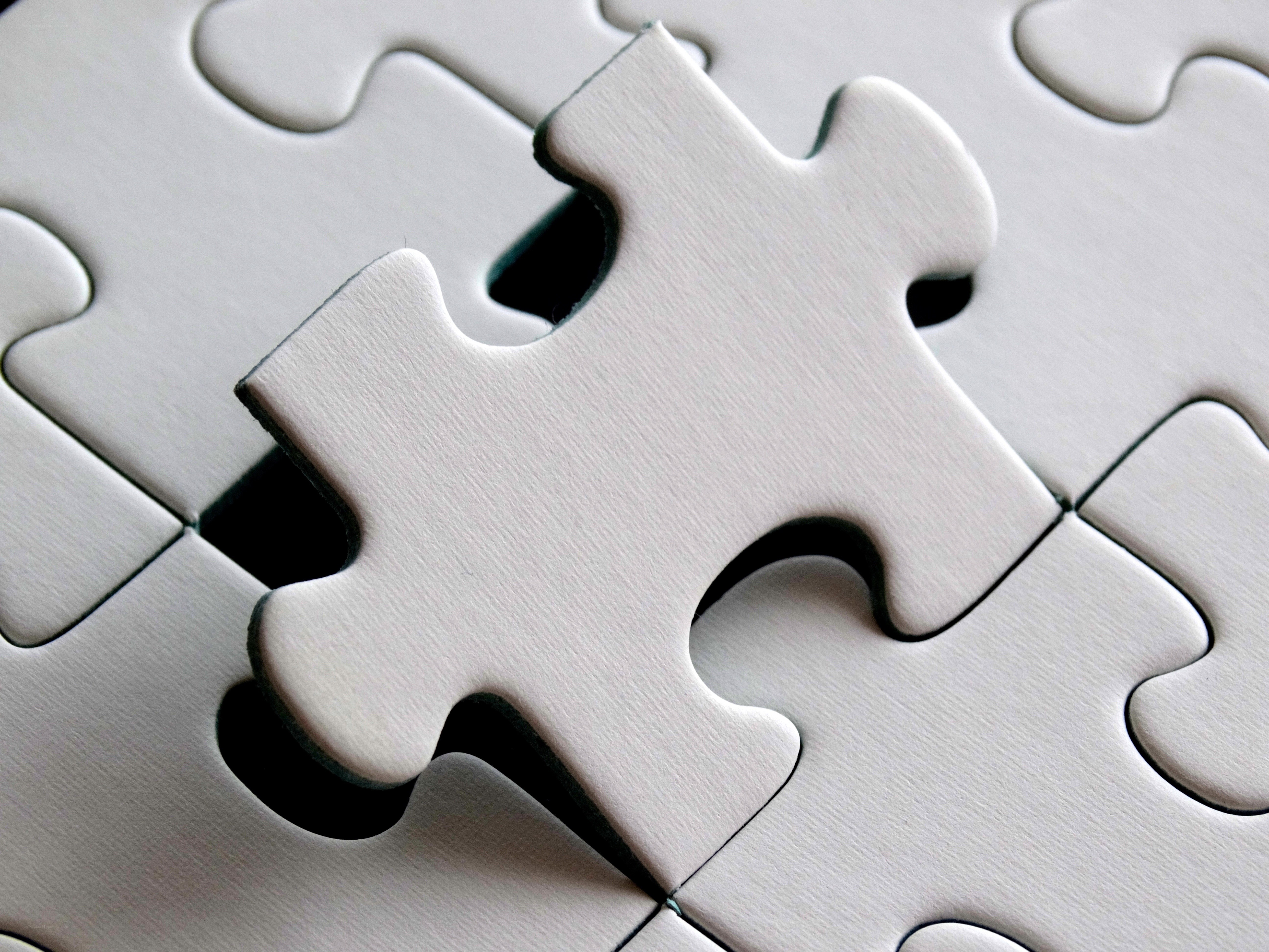 White puzzle piece missing