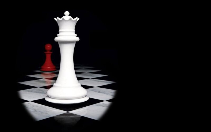 White Queen Chess Piece