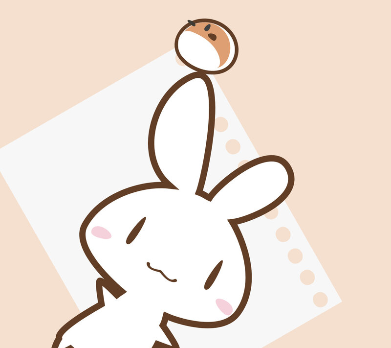 White Rabbit Character — Calm