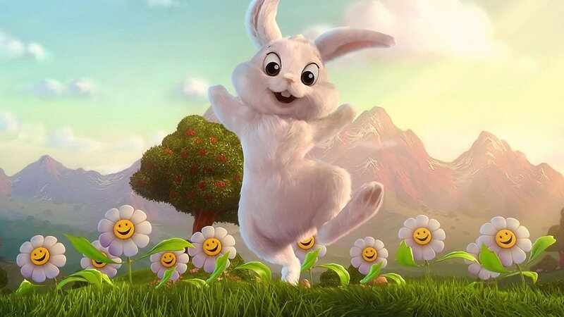White Rabbit Dancing — Green