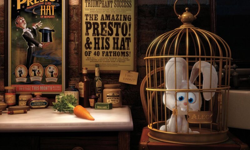 White Rabbit in Cage