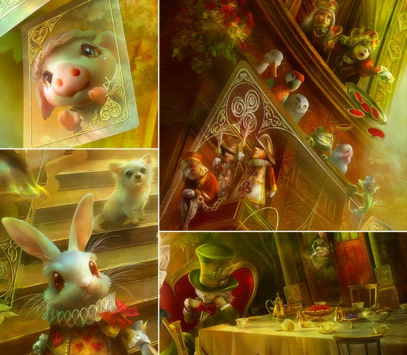 White Rabbit in Card