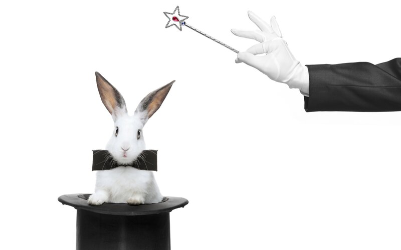 White Rabbit in Top Hat — Magical