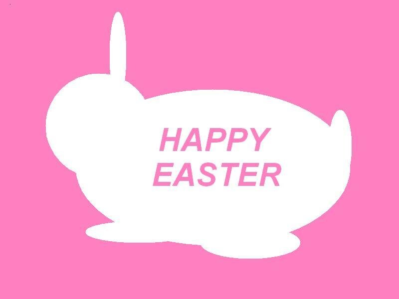 White Rabbit Silhouette — Pink