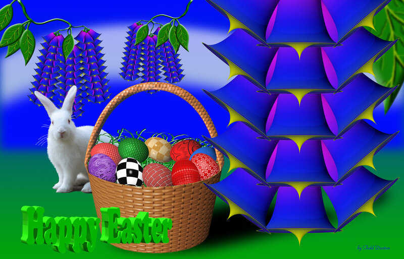 White Rabbit with Basket