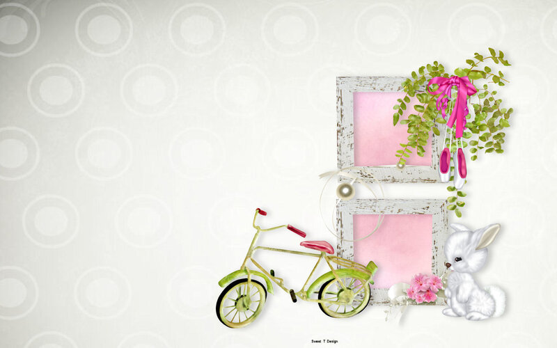 White Rabbit with Bicycle
