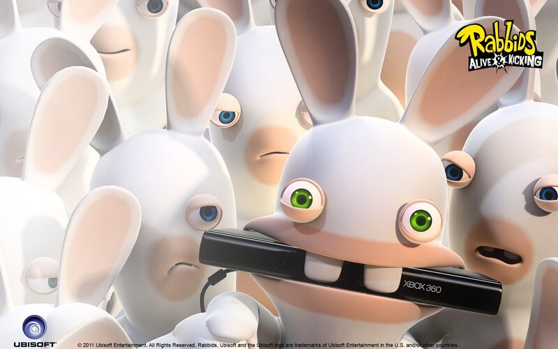 White Rabbits with Green Eyes
