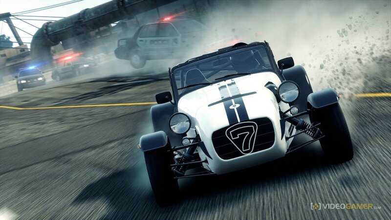 White Race Car — Action-packed